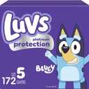 Luvs Diapers - Size 5, 172 Count, Bluey Platinum Protection Baby Diaper