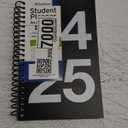 PlanAhead Planner - 8"x5.5" 18 Month Weekly & Monthly Academic Planner Notebook with Tabs - Spiral Calendar Agenda for School, Work & Office, Chosen Randomly, Aug 2024- July 2025 Black