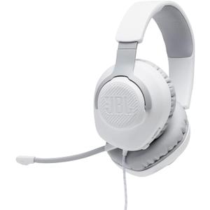 JBL Quantum 100  Wired OverEar Gaming Headphones  White, Large