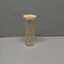 Lemon Edition Glass Sipper Tumbler Glass with Lid and Straw