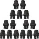 Yardwe 15Pcs Multi-Purpose Cleaning Machine Brush Set for Steam Cleaner and Washer Machine Household Appliance Brush Accessories for Floors Surfaces Bathroom Cleaning and Practical