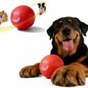 TEYYVN Interactive Dog Ball, Moving Dog Ball for Aggressive chewers,Self-Bouncing Vibrating & Auto-Rolling, Auto Stop Touch Start Jumping Ball Toy for Medium/Large Dogs (Orange)