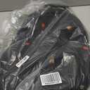 SHRRADOO Extra Large 50L Travel Laptop Backpack with combination lock, College High School Backpack Airline Approved Business Work Bag Fits 17 Inch Computer for Men Women (Black)