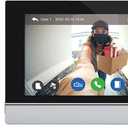 7-Inch Touchscreen Video Doorbell & Indoor Display Set. Wired via 4-Core Cable for Power + Tuya App Remote Access. 1080P HD, Motion Alerts, Color Night Vision, Local Storage, No Subscription.