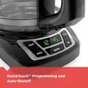 BLACK+DECKER 12-Cup Digital Coffee Maker, Programmable, Washable Basket Filter, Sneak-A-Cup, Auto Brew, Water Window, Keep Hot Plate, Black