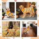 Thanksgiving Dog Sweater Pet Pumpkin Turkey Clothes Costume Cat Stripe Turtleneck Knitwear Shirt Pullover Dog Puppy Thanksgiving Clothes for Small Medium Large Dogs Cats 4XL