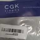 CGK Linens full-size pleated bedskirt in light grey