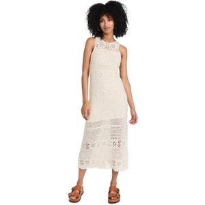 BB DAKOTA womens Crochet Your Love Casual Dress, Unbleached, Small US
