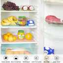 16Pcs Refrigerator Mats, Waterproof Non-Slip EVA Refrigerator Liner Pads Drawers Shelves Cabinets Storage Kitchen and Placemats-B-16-1