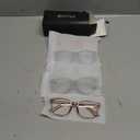 WINTOO Blue Light Glasses for Woman Men | 99% Blue Light Blocking Glasses for Computer Gaming TV Phone Screen Square Frame | Anti Eyestrain & UV Glare Protection - 5 Pair (5 Pack Mix Color-1)