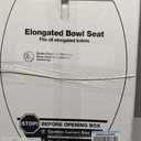 KOHLER 20110-0 Brevia, Slow Close Toilet Seat, Elongated Toilet Seat, Grip-Tight Bumpers Quick-Attach Hardware, White