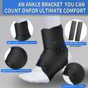 Ankle Guards,Ankle Brace for Sprained Ankle,Lace Up Adjustabe Ankle Brace with Side Stabilizers,Ankle Braces for Men & Women,Foot Support Splint,Left & Right,Sports Athletic Soccer Basketball Running, Large
