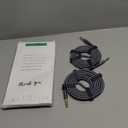 Elebase 1/4 Inch TRS Instrument Guitar Cable 10ft 2Pack,Straight 6.35mm Guitar Bass AMP Cord,Quarter Inch 6.3mm Male Jack Stereo Audio Balanced Line for Electric Guitar,Bass,Keyboard,Amplifier,Speaker (Grey)