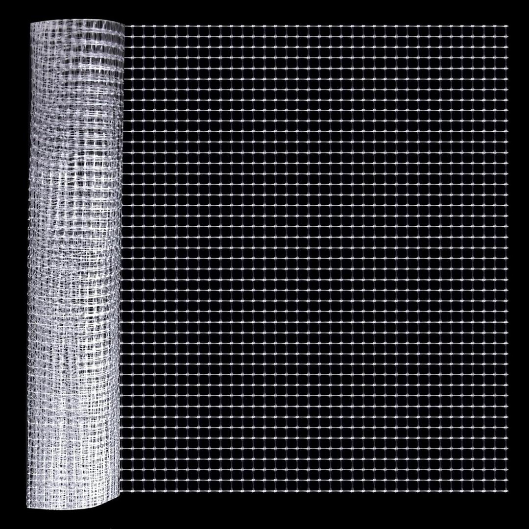 Clear Fish Tank mesh Netting Material Aquarium mesh lid Transparent Plastic Aquarium top Cover Screen Hood net(5.12 Feet X 3.37 Feet)
