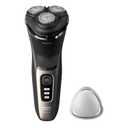 Philips Norelco Shaver 3000 Series, Wet and Dry Electric Shaver, P-Cap, Travel Pouch, Ash Gold