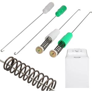 Washer Suspension Rod for GE GTW335ASN1WW GTW460ASJ4WW GTW485ASJ1WS GTW465ASN1WW GTW680BSJ3WS 4 PCS WH16X26911 WH16X26910 Washing Machine Replace WH16X24144 WH16X24145