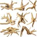 Jorewood Natural Small Spiderwood Driftwood for Aquarium Decor Rptile Fish Tank Decoration Assort Branch 4-7'' 8 Pcs