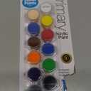 Palmer Paints Primary Prism Acrylic Paint Pots (12 Pack), Multicolor