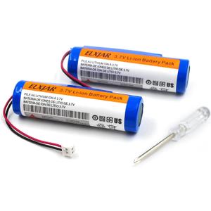 (2-Pack) 3.7V 2600mAh 93837-001 Battery Replacement for Wahl 5 Star Magic Clip Cordless Senior Sterling 4 Lithium Ion Cordless Designer Beretto Super Taper Cordless with Tool