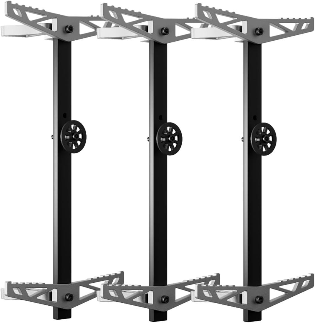 UIIHUNT Climbing Sticks, Lightweight Cast Aluminum Non-Slip Tree Climbing Sticks for Hunting, Durable 17" Hunting Climbing Steps with Climbing Straps, Fold Up Steps, Boot Grabbing Grooves (Grey)