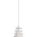 White Pendant Lights Kitchen Island,Dining Room Light Fixtures Over Table with Metal Dome Shade, Modern Farmhouse Adjustable Cord Hanging Lighting for Bar,Sink 1 Pack