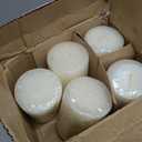 5 x Hyoola White Pillar Candles 3x6 Inch - Unscented Pillar Candles - 6-Pack - European Made