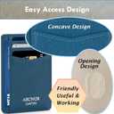 Slim Wallet Minimalist Front Pocket RFID Blocking Men and Women Leather Wallets