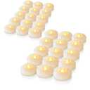 Homemory 48 Pack 3” Flameless Led Floating Candles, 200 Hour White Battery Operate Waterproof Tealights for Cylinder Vases, Centerpieces at Wedding Decor, Party, Pool