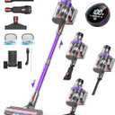 Cordless Vacuum Cleaner,65Mins/48Kpa/580W Powerful Suction Cordless Vacuum for Home,Self-Standing Stick Vacuum Cleaner,Portable 2L Cup Anti-Tangle Vacuum Pro for Hardwood Carpet Car