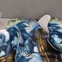 4 Pcs Dragon Forest Shower Curtain Set with Rugs,Toilet Lid Cover, Bath Mat, Fantasy Theme Magic Animal Bathroom Shower Curtain with 12 Hooks Accessories Decorative (70.9"W x 70.9"L (Pack of 4))