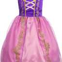 Acecharming Rapunzel Princess Dress for Girls Tangled Costume Fancy Dress Up for Birthday Cosplay Party Gifts Size 100