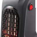 Ontel Handy Heater | Plug-In Personal Heater | Heat Boss | Compact Design | Quick and Easy Heat | Digital Display | Great for Travel | On/Off with Timer