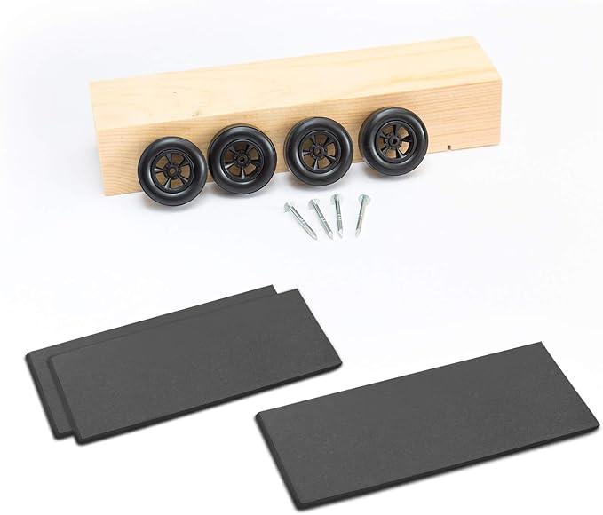 Weewooday 3 Pieces Flexible Derby Car Weights Tape in 3 oz Adhesive Stick on Flex Cuttable Car Weights Compatible with Pinewood Derby for Increasing Cylinders Speed Car Race Cut with Scissors at Will