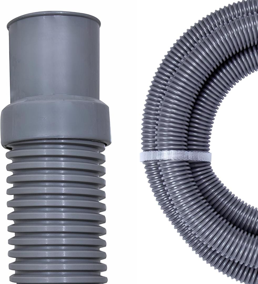 SWIMLINE HYDROTOOLS Pool Pump Filter Connection Hose W/ Cuff | 1.5 Inch X 12 Foot | Heavy-Duty Flexible, Durable & Leakproof | Chemical & UV Resistant | For Above Ground Pools Skimmer Filters & Pumps