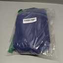 RYB HOME Tricia Blackout French Door Curtain - Room Darkening Window Drape for Patio, Sidelight & Glass Doors, W 26 x L 69, 1 Pc, Navy Blue