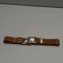 Euro Dog Collar Affordable European Luxury Small Soft Bark Brown Leather Quick Release Buckle Dog Collar Made in USA (S Width 5/8" Range 10" - 15" Neck Size)