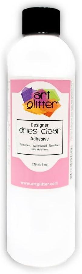 Art Institute Glitter Refill Bottle, 8 oz - Single Pack, 4336846143 Dries Clear Adhesive Glue 8 Ounce (Flat Cap) Re