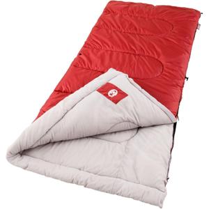 Coleman Palmetto 30F Adult Sleeping Bag, Cool-Weather Sleeping Bag with Snag-Free Zipper & Soft Liner, Machine Washable