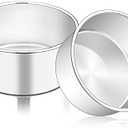 Amazon.com: TeamFar 6 Inch Cake Pan, 6 x 3 Deep Round Cake Pan Tier Baking Tins Set Stainless Steel, For Baking Steaming Serving, Healthy & Toxic Free, Deep & Straight Size, Oven & Dishwasher Safe - Set of 2: Home & Kitchen