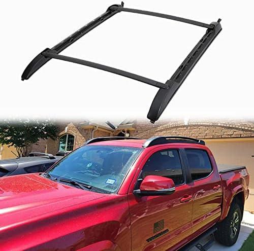 Roof Rack Cross Bars for 2005-2023 Toyota Tacoma Double Cab - Aluminum Roof Rails Crossbar for Cargo Canoe Bike Kayak Snowboard - Rooftop Cargo Carrier Luggage (Not for Access Cab)