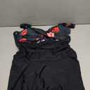 Aqua Eve One Piece Swim Dress Tummy Control Swimsuit with Skirt Modest Bathing Suit Vintage Swimdress (X-Large, Black Floral)