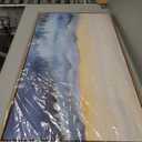 YJYart Tree Wall Art for Living Room Forest Nature Painting 20"x40"Framed Artwork Landscape Canvas Print for Bedroom Office Home Decor (Blue)