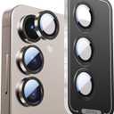 X-it Camera Lens Protector for Samsung S25 Plus, 9H Tempered Glass, Independent Metal Aluminum Edge Original Protection Design, Suitable for Phone Case, Anti-scratch, Anti-reflective,PinkGold