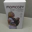 Momcozy Baby Carrier - Ergonomic, Cozy and Lightweight Carrier for 7-44lbs, Effortless to Put On, Ideal for Hands-Free Parenting, Enhanced Lumbar Support, Purehug for Infant to Toddler, Black