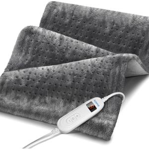 RENPHO Electric Heating pad for Back, Valentines Day & Birthday Gifts for Her Him, Heating Pads for Neck and Shoulder, FSA Eligible HSA Store, Auto-Off, ETL Certified, Extra Large 12"x24"