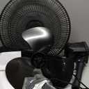 PELONIS 16 inch Pedestal Fan for Bedroom , Oscillating Fan, 3-Speeds, 90 Oscillation, Adjustable Height, Floor Fan, Standing Fan for Living Room, Kitchen, and Home office, Black