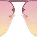 SOJOS Trendy Aviator Sunglasses Mens Womens Retro Metal Rimless Frame Shades Lentes De Sol Para Mujer (Pink)