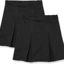 Amazon Essentials Girls' Pleated Pull-on Uniform Scooter Skirts, Multipacks, Large