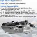 Right HID Xenon Headlight Compatible with BMW 5 Series 535i 528i 550i M5 ActiveHybrid 5 F10 2014-2016 AFS Adaptive Headlights Need Faultless or New Programmed Original TMS Module (US Version)
