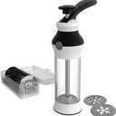 14-Piece Cookie Press Set - Upgraded - Stainless Steel Disks & Storage Case - Heavy-Duty Design